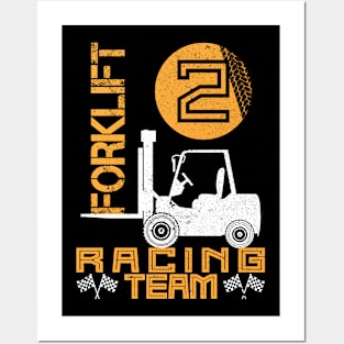 Forklift Driver Forklift Truck Warehouse Posters and Art